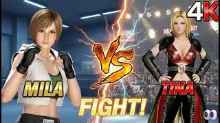 DEAD OR ALIVE 6 Tina vs Mila | 4K Game play | Xbox Series X