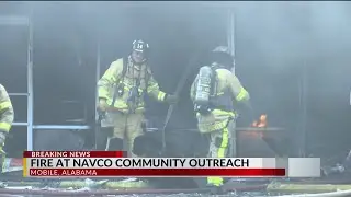 Dog saved from fire at Navco Community Outreach: Mobile Fire-Rescue