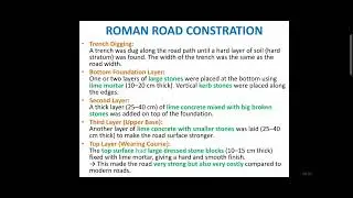 Roman road construction 