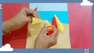 Art and Craft for Preschool_ Beach Umbrella and Beach Ball 3D From Paper_ Beach Scene