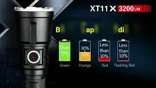 LANTERNA T&Aacute;TICA KLARUS XT11X 3200 LUMENS