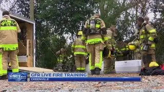 Greenville Fire/Rescue conducts live fire training