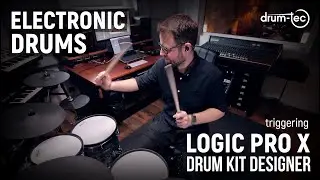 Roland TD-17 & drum-tec electronic drums triggering Logic Pro X Drumkit Designer