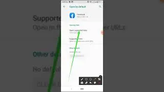 Facebook App Open Supported links setting on Symphony