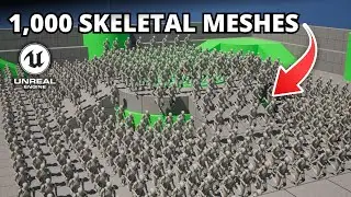 Сколько скелетных сеток может обработать Unreal Engine 5?