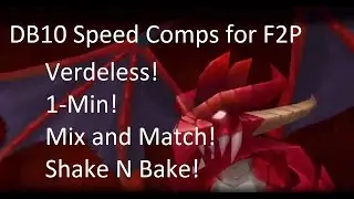 Summoners War F2P DB10 1-Min Runs VERDELESS