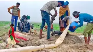 8 Hours Power Diesel engine Water Pump  // Machine Setup Kisan ka Pump Village india