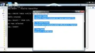SQL #3 - How to create Entry in database and how to see all entries/data stored in Database | Hindi