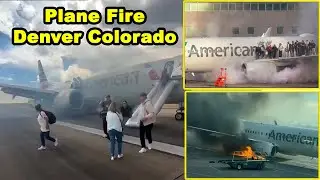 ✈️ Boeing Plane Catches Fire at Denver Airport || Emergency Landing || Boeing 737 Malfunction ✈️