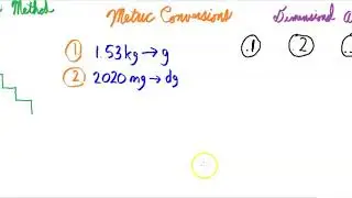 Metric Conversions ladder method with dimensional analysis