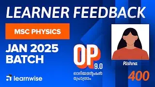 400 Rishna | Learner Feedback I MSc Physics I Orientation Program | No.1 IGNOU Coaching #ignou