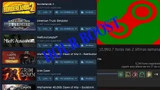Ganhando horas em jogo, Boost de Horas(HourBoost) na Steam!