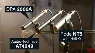 DPA 2006A, Audio-Technica AT4049, Rode NT5 with N45-O on a Bechstein Piano | Microphone Comparison