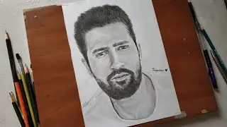 Vicky Kaushal realistic drawing timelapse