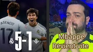 Sans Mbappe le Real Madrid &Eacute;CRASE le Betis Gonzalo Garcia tripl&eacute; ( Real Madrid vs Betis 5-1 )