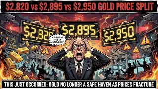 JUST OCCURRED: Gold Now Trading At THREE SEPARATE PRICES Simultaneously ($2,820 vs $2,895 vs $2,950)