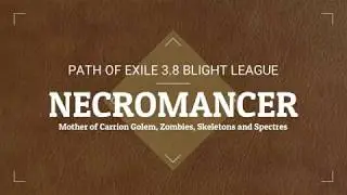 Path of Exile 3.8: Super Necromancer Build running City Square