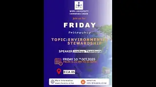 FRIDAY REVIVAL// ENVIRONMENTAL STEWARDSHIP