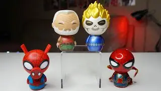 Свин-паук, Логан, Призрачный Гонщик и Железный-паук - Фигурки Funko Dorbz | Marvel