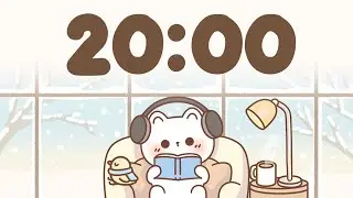 20 Minute Timer 🐱 Study Timer for Classroom Focus