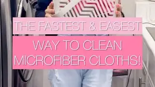HOW TO CLEAN MICROFIBER CLOTHS! The fastest & easiest way to be exact!