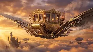 Royal Skies: Baroque Airplanes & Steampunk Fantasy Aviation in 4K