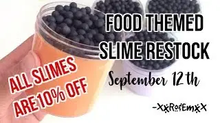 10% OFF! FOOD THEMED SLIME RESTOCK! Boba Slimes, Cloud Slime, Butter Slime, etc