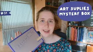 Unboxing UPCRATE art supplies subscription box. March 2022. #31 Colour swatching and paint with me.