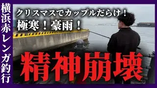 【横浜】赤レンガ倉庫で釣りしたら寒さと雨とクリスマスムードでメンタル死にました【ぶっ込み釣り】【みなとみらい】