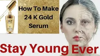 How to make 24k gold serum DIY gold serum at home