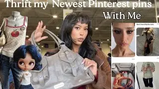 THRIFT WITH ME:) Thrifting my DREAM Pins AESTHETIC (chic, off duty model, trendy ,vintage -Y2K)
