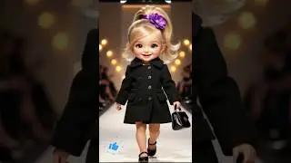 AI Baby Princess Walk 👑 | Cutest Digital Runway Show 💙