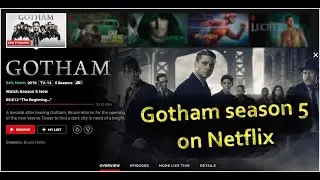 How to watch Gotham season 5 on Netflix?