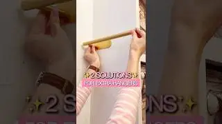 🧺 Maximize Closet Space: 2 Genius Hacks for Organizing Spare Hangers! ✨