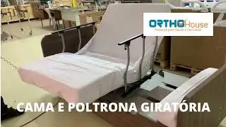 CAMA POLTRONA HOSPITALAR GIRO BED 2200 - Como fazer os movimentos - Vídeo 2