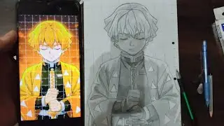 How To Draw Zenitsu Agatsuma ⚡| Demon Slayer Anime Charecter Drawing | Anime Drawing Step By Step