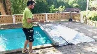 Poolskydd ribb-topp gr&aring;