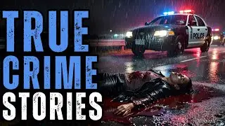 4 Disturbing True Crime Stories for Sleep with Rain Sound & Light Thunder | Raining Screen | Vol 030