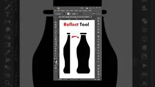 Reflect Tool use in Adobe Illustrator #shorts