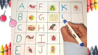 Abc tracing with pictures || Abc worksheet for kid's #abcd #alphabet 