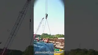 Sany crane 80tan crane steel sipting in channai.