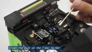 IFS-15H Fusion Splicer | Cleaning the Fiber Holder - FiberOptic Resale