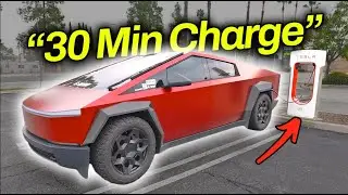Supercharging the Tesla Cybertruck in 30 Minutes