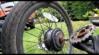I've destroyed my tyre and freewheel on my e-bike!