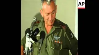 SYND 9 6 71 GENERAL BAR LEV GIVING PRESS CONFERENCE IN TEL AVIV ON FUTURE OF MIDDLE EAST