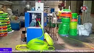 PVC Braided Hose Pipe Online Extrusion Machine by RD Engineering Works