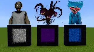Never Make A Portal To The Granny, Wither Storm, Huggy Wuggy Dimension in Minecraft!