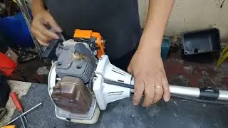 Troca do carburador da roçadeira STIHL FS120