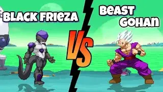 Black Frieza Vs Beast Gohan dragon ball fights / mugen