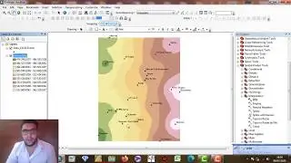 Création de Geodatabase et Interpolation des précipitations avec ArcGis